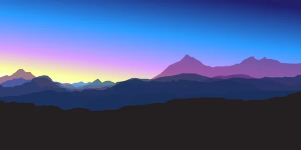 Mountains at sunset — Stock Photo, Image