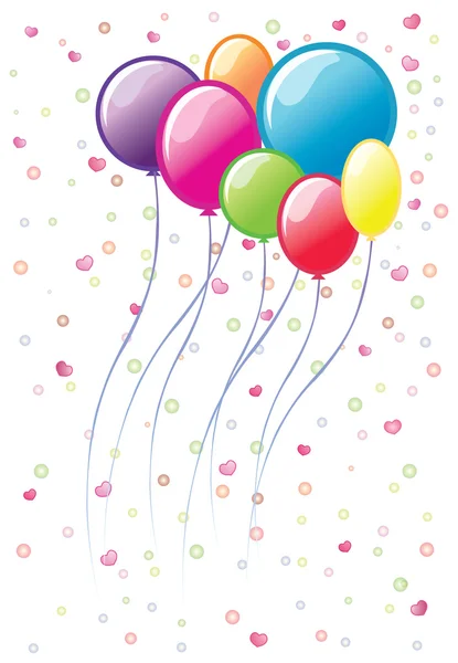 Colourful balloons — Stock Vector