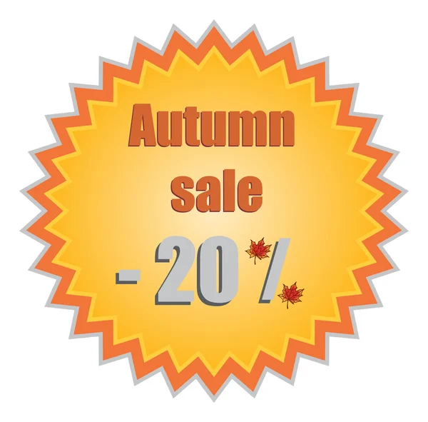 Stars for autumn discount prices — Stock Vector
