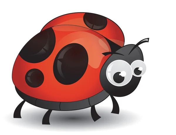 การ์ตูน ladybird — ภาพเวกเตอร์สต็อก