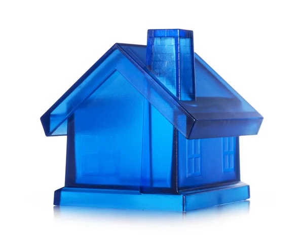 Blauwwitte Huis — Stockfoto