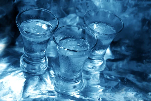 Glas med vodka — Stockfoto