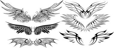 Wing set clipart