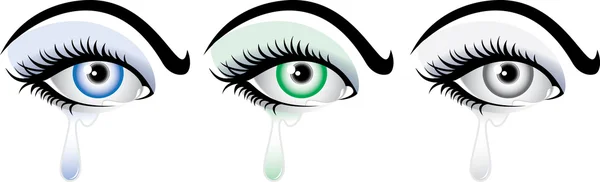 Tränen in den Augen — Stockvektor
