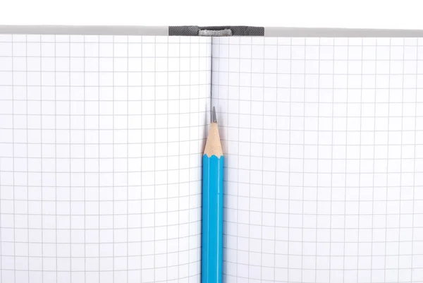 Notizbuch mit Bleistift — Stockfoto
