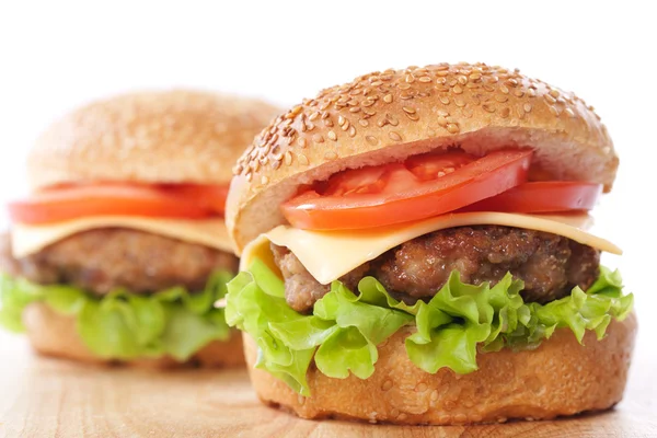 İki çizburger — Stok fotoğraf