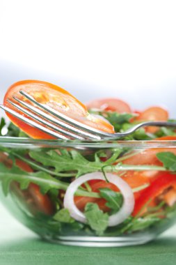 sağlıklı yeşil salata
