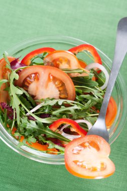 sağlıklı yeşil salata