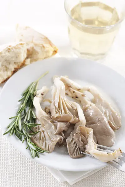 stock image Fried oyster mushrooms