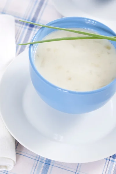 Цибуля пюре суп — стокове фото