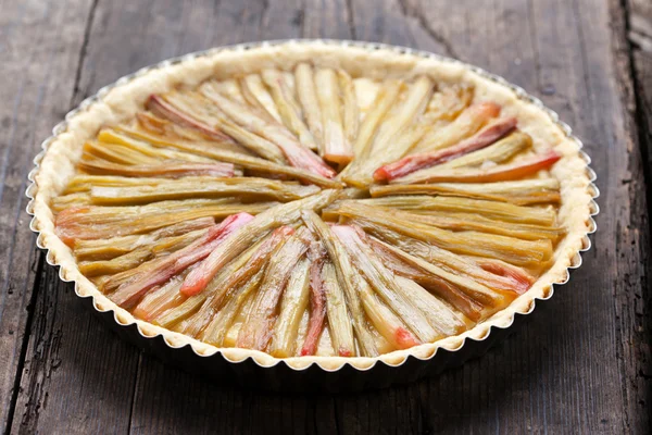 Rhubarb pie — Stock Photo, Image