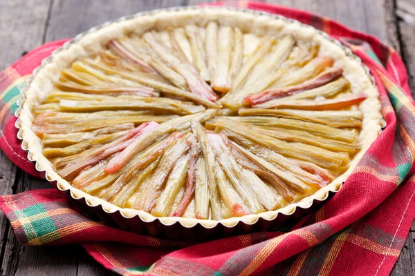 Rhubarb pie — Stock Photo, Image