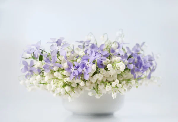 Jarní květiny ve váze — Stock fotografie