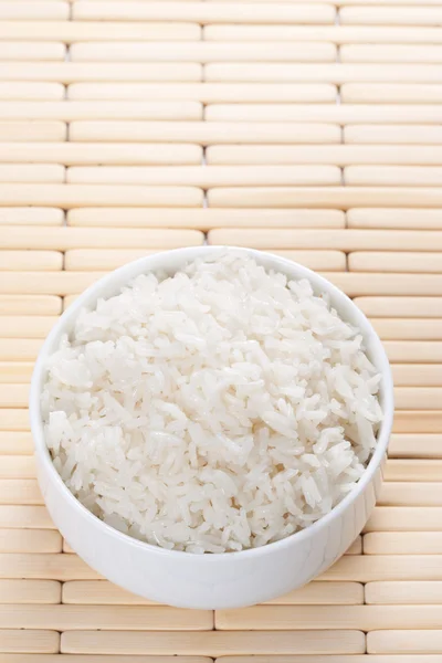 Gedünsteter Reis in Schüssel — Stockfoto