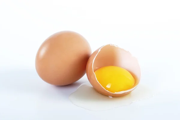 stock image Two brown eggs