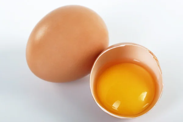 stock image Two brown eggs