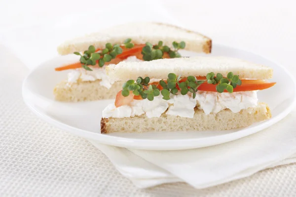 Vegetarian sandwiches — Stock Photo, Image
