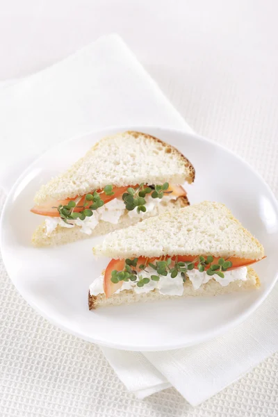 Вегетарианские сэндвичи — стоковое фото