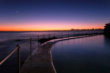Dawn at Bronte - Sydney Beach clipart