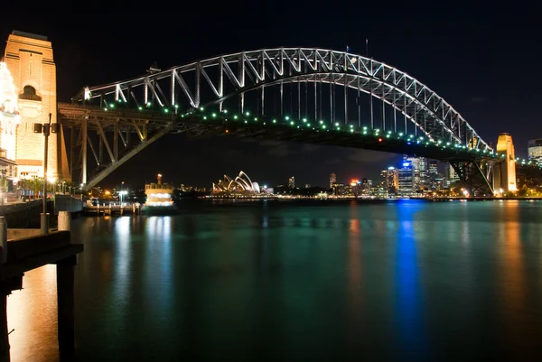 Sydney Harbour Bridge la nuit — Photo