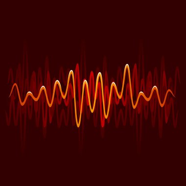 Sexy waveform spectrum clipart