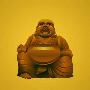 Laughing buddha clipart