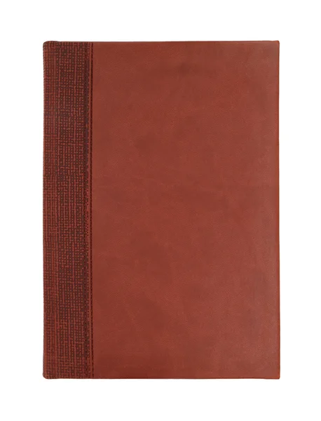 Brązowy skórzany notatnik — Zdjęcie stockowe
