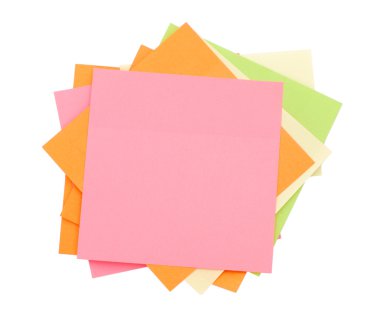 Pile of post-it notes clipart