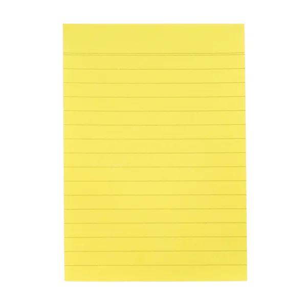 黄纸笔记 — 图库照片