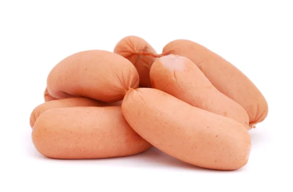 Pile of small sausages — Stock Photo, Image