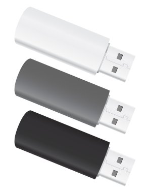 Vector USB Flash Drives clipart