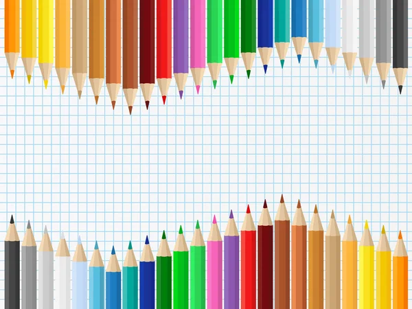 Lápis coloridos —  Vetores de Stock