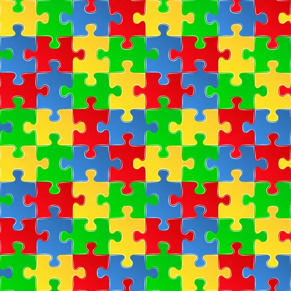 Nahtloser Puzzle-Hintergrund — Stockvektor