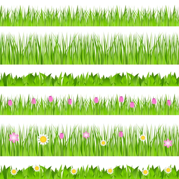 Vektornahtloses Gras — Stockvektor