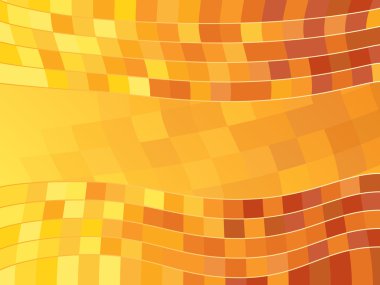 Vector Abstract Orange Tile Background clipart