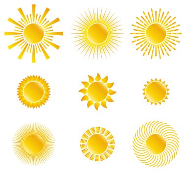 Vector Suns clipart