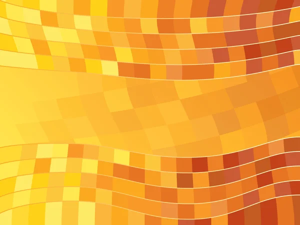 抽象的なオレンジ色のタイルのベクトルの背景 — ストックベクタ