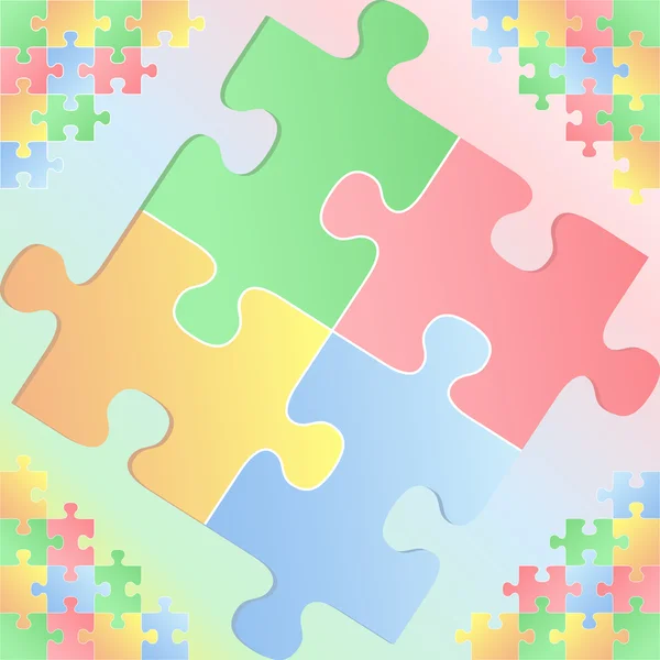 Sfondo puzzle — Vettoriale Stock