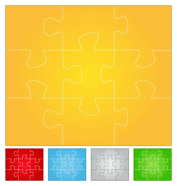 Vektorové puzzle — Stockový vektor