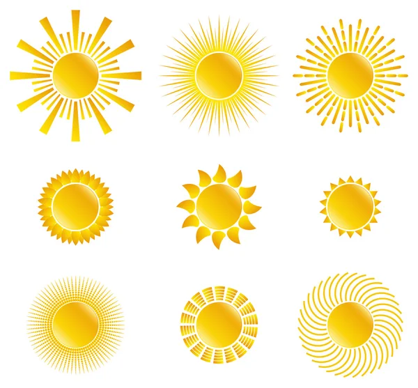 矢量太阳 — 图库矢量图片
