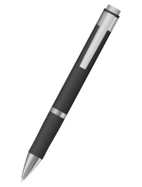 Black vector pen on white background