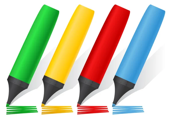 Vector Color Markers — Stock Vector