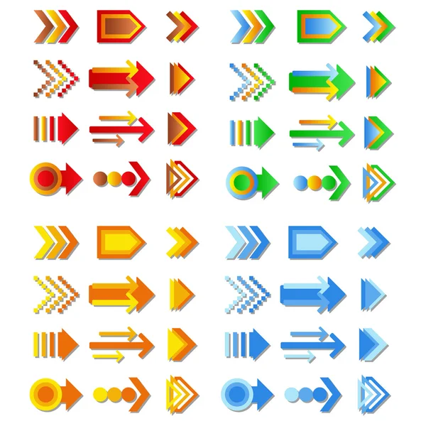 Flèches vectorielles — Image vectorielle