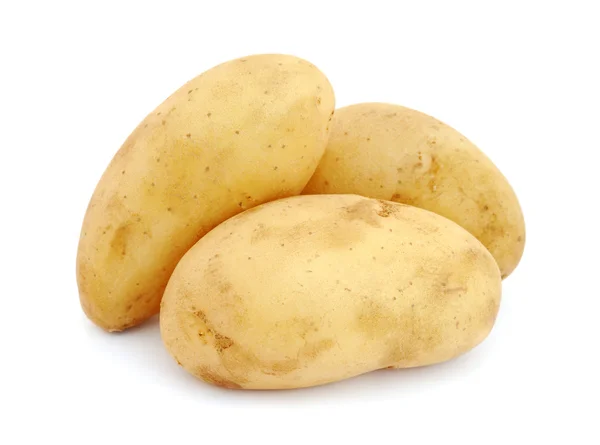 Kartoffeln isoliert auf weißem Hintergrund — Stockfoto