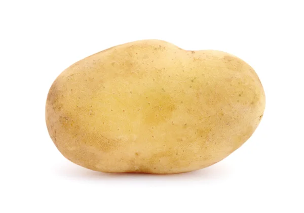 Один картофель изолирован на белом фоне — стоковое фото