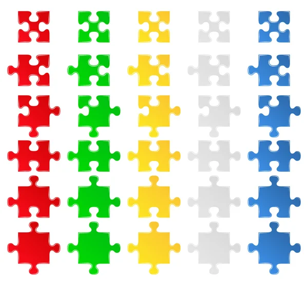 Pièces de puzzle — Image vectorielle