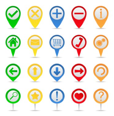 Map Markers clipart