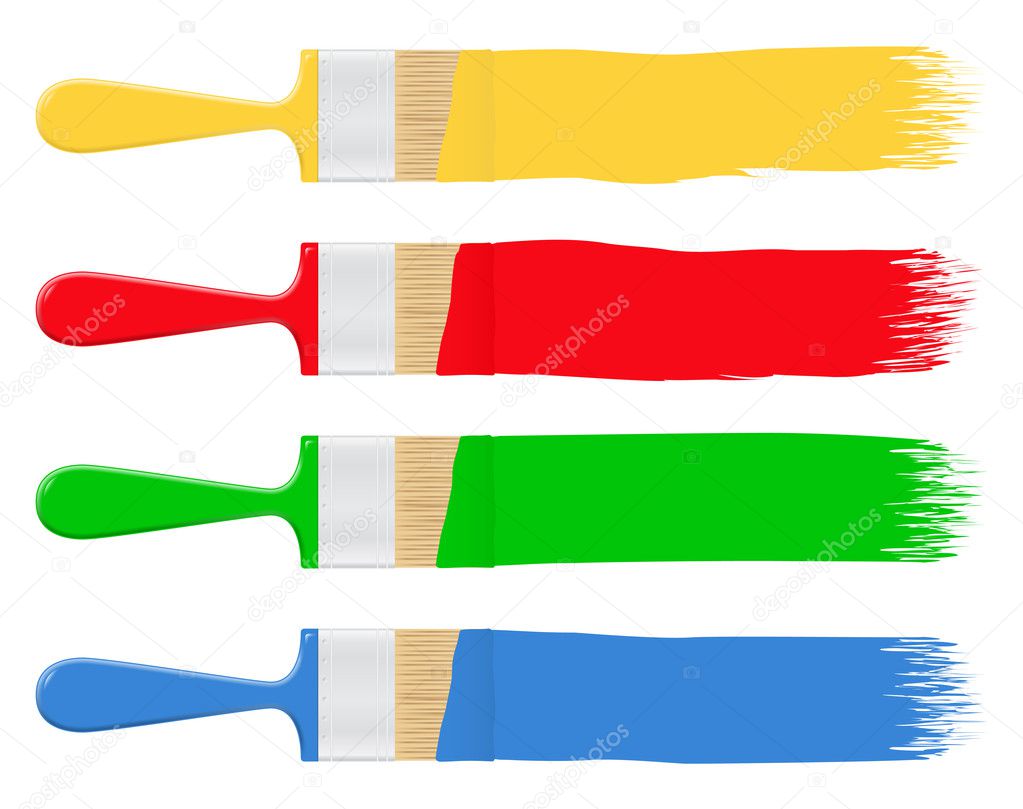Paintbrushes — Stock Vector © human_306 6454758
