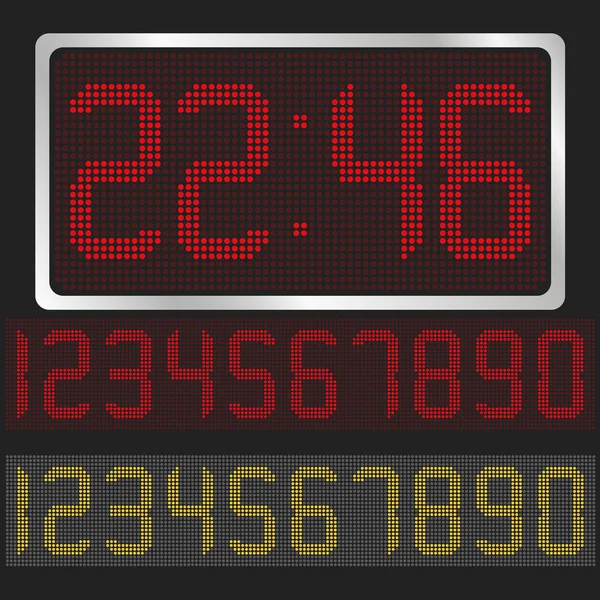 Векторные цифровые часы — стоковый вектор
