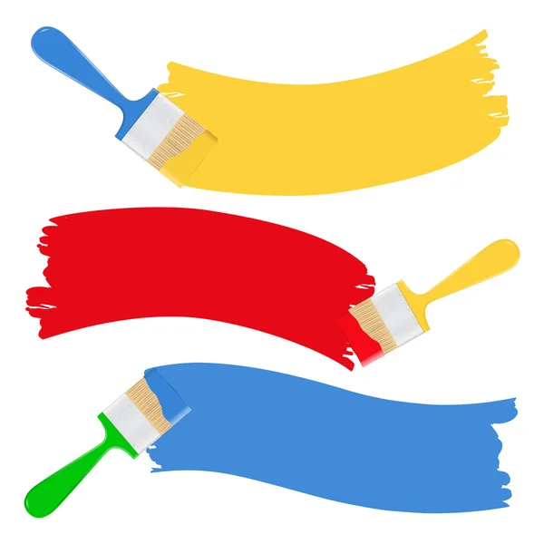 Vector brushes and paint — Stock Vector